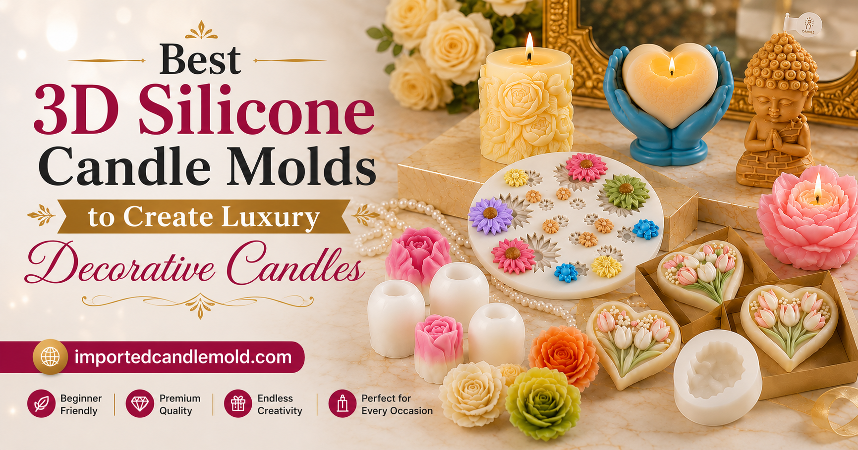 Best 3D Silicone Candle Molds to Create Luxury Decorative Candles