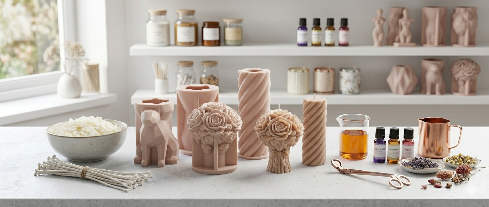 Candle Molds and Silicone Molds for Creative Candle Making Guide