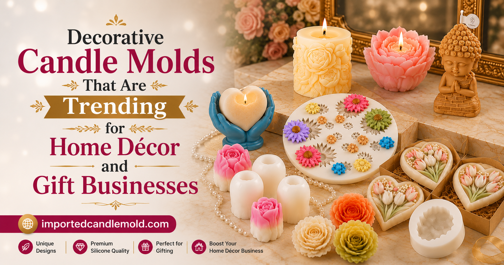 Decorative Candle Molds That Are Trending for Home Décor and Gift Businesses