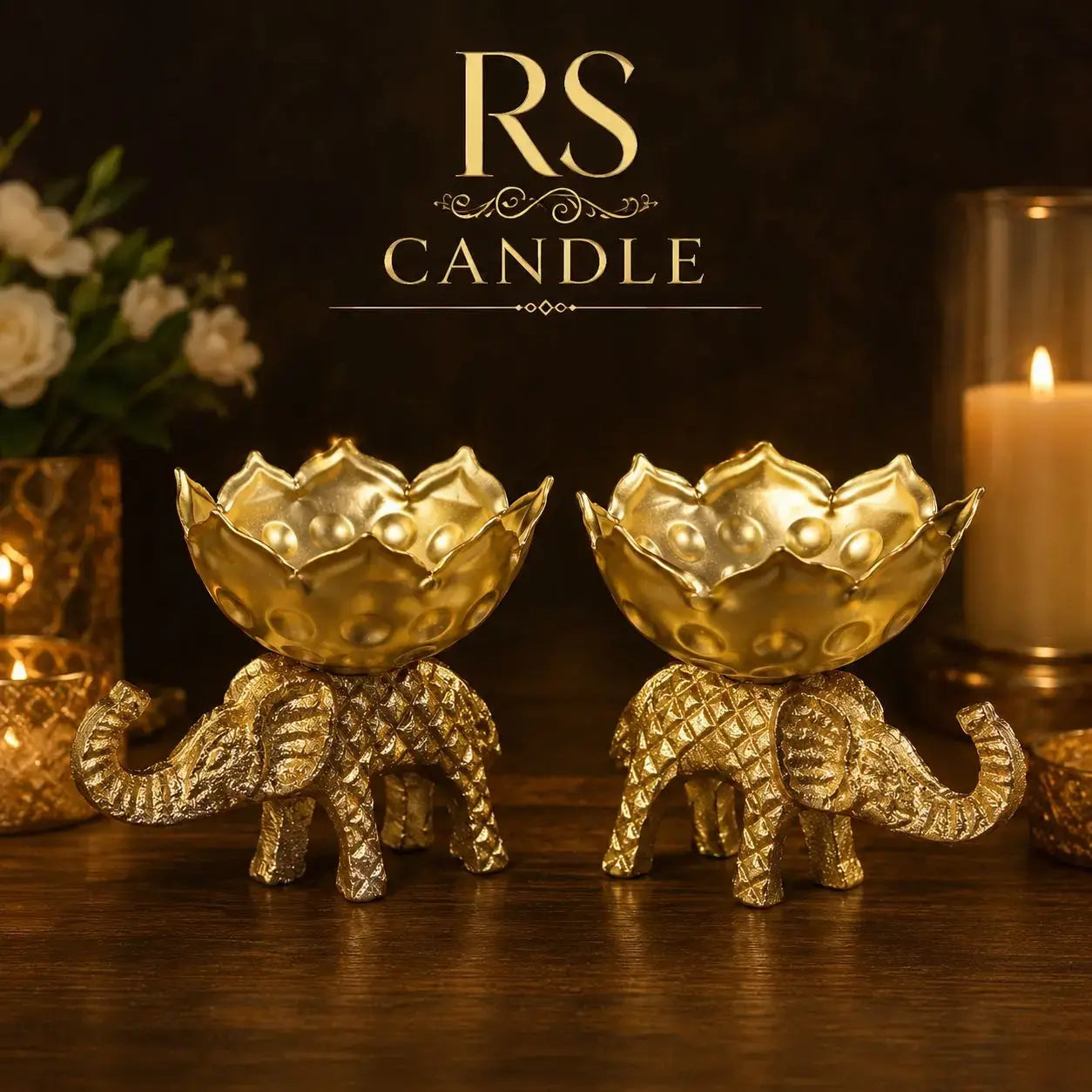 1 pc elephant urli for candle making