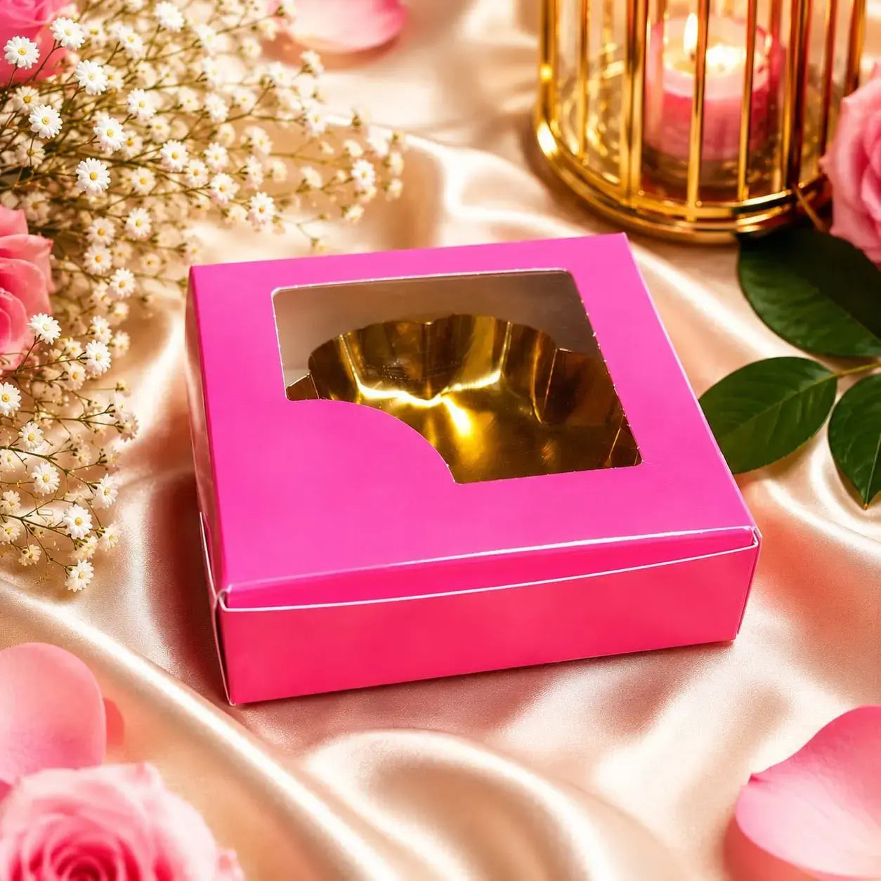 25 box 3.75-3.75-1 inch pink