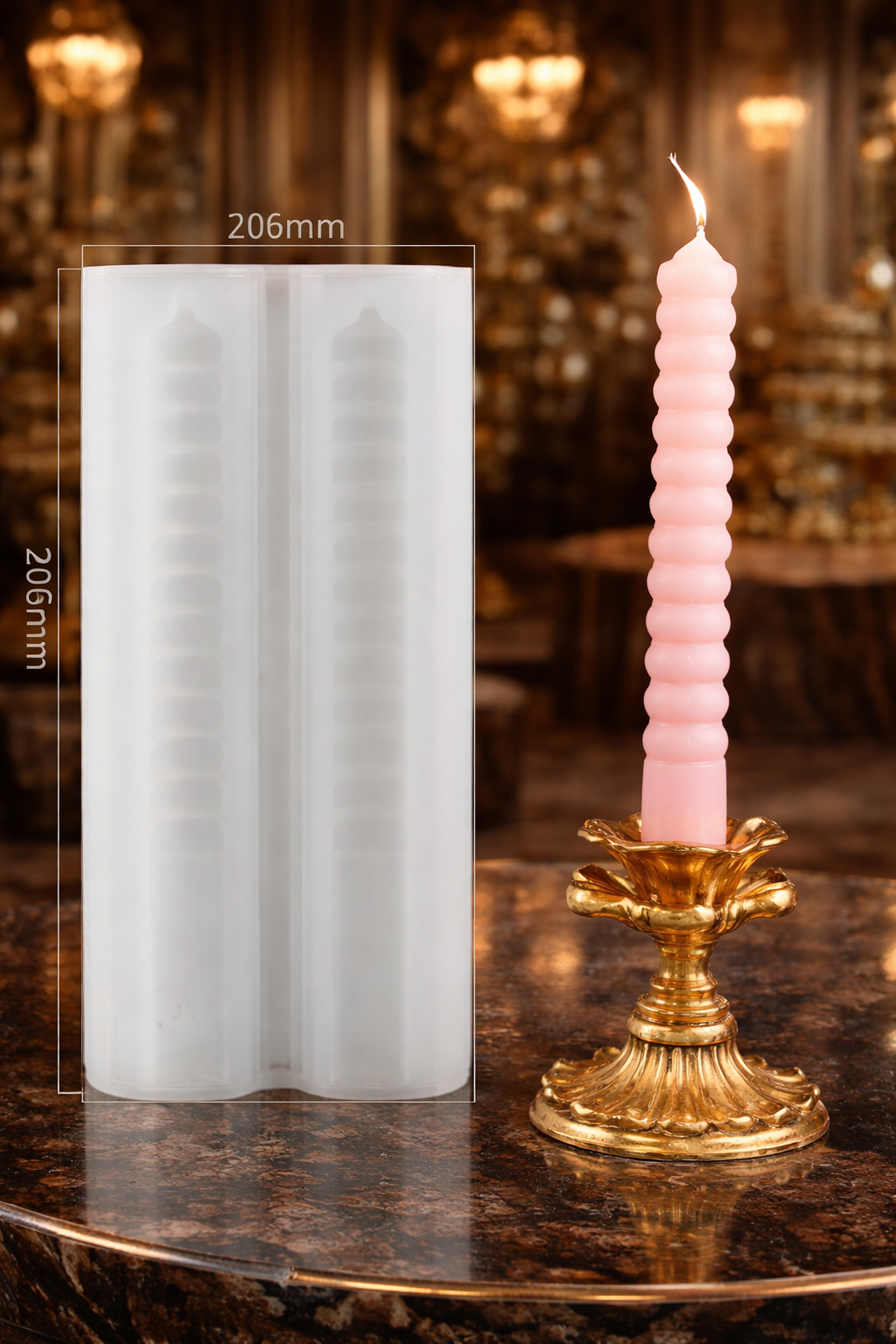 Taper candle mold RS375