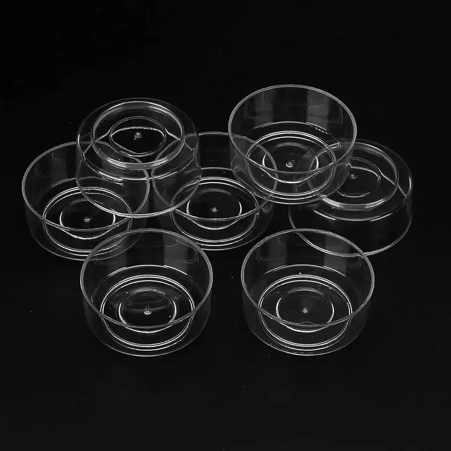20 pc tea light cup circle with 20 wick small size