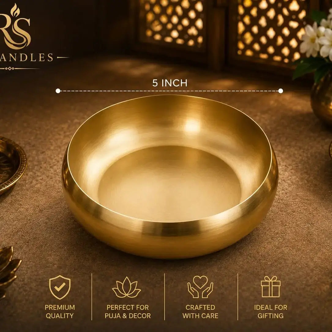 5 inch metal bowl premium polish