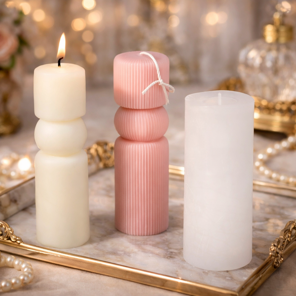 14.7 cm pillar candle mold