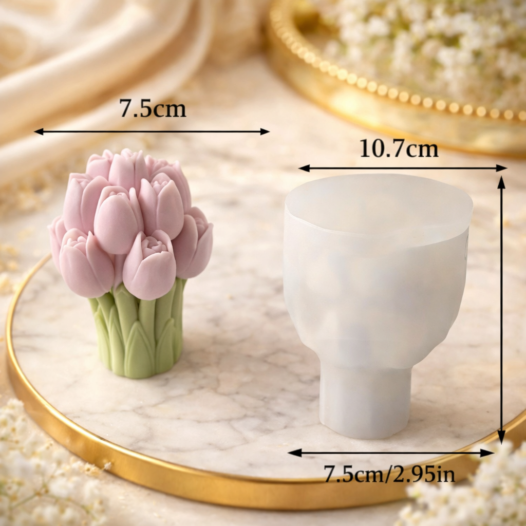 Tulip candle mold