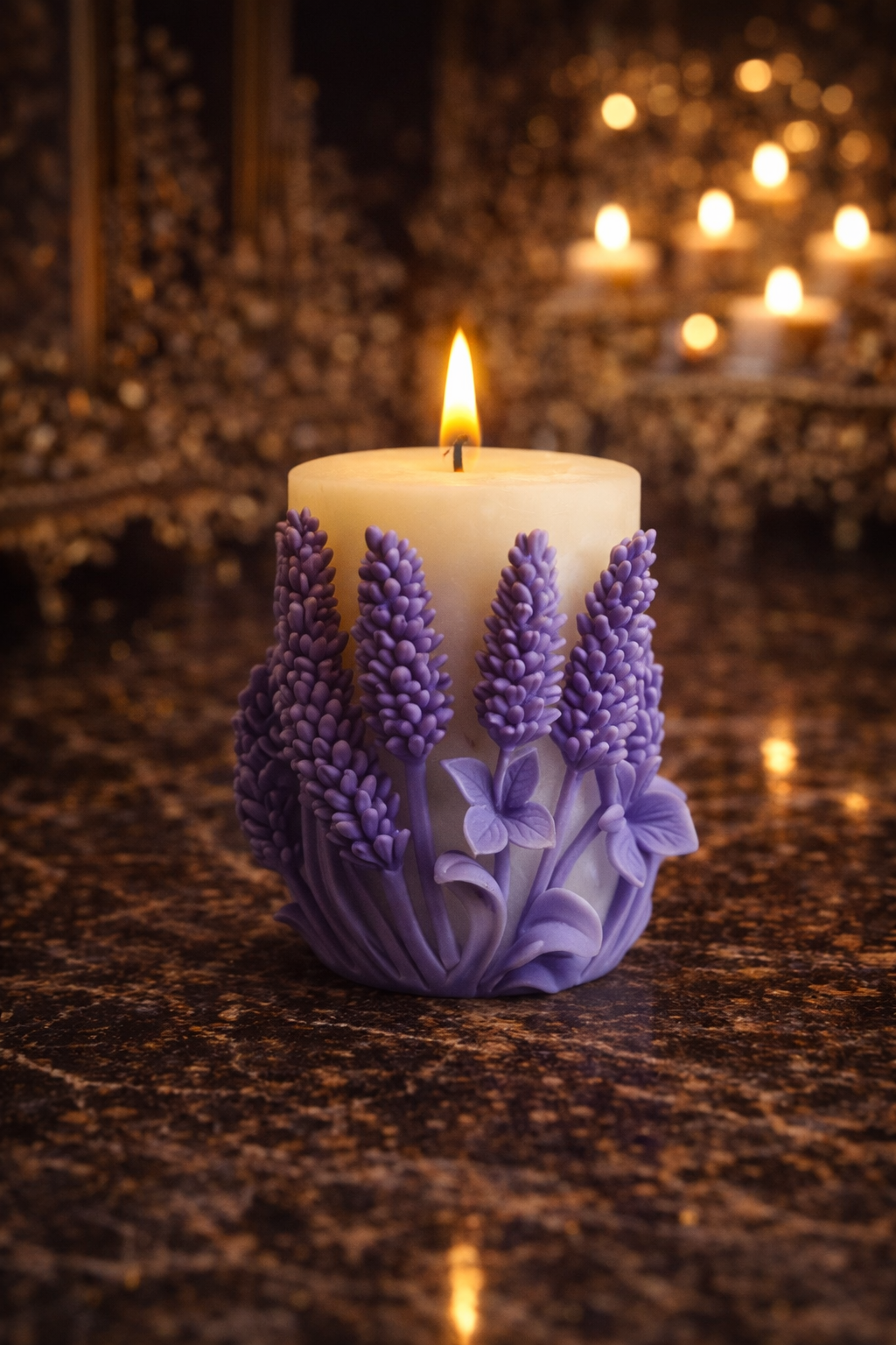 Lavender pillar mould  RKG31
