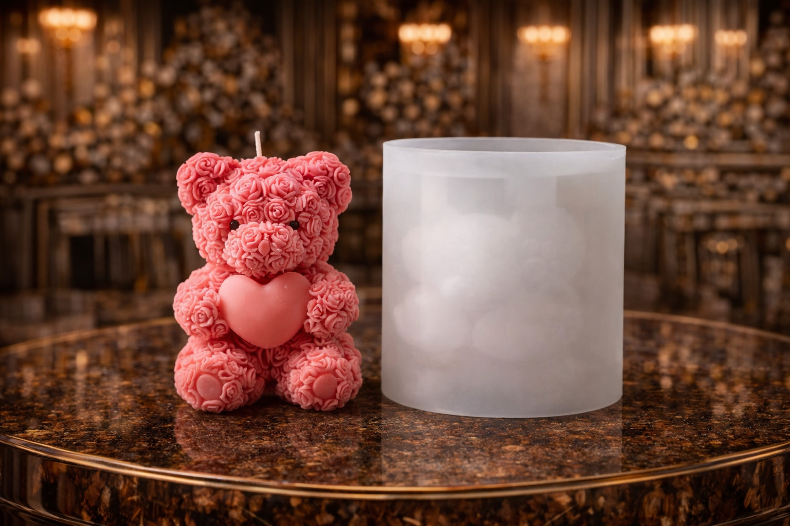 Heart bear mould RS280