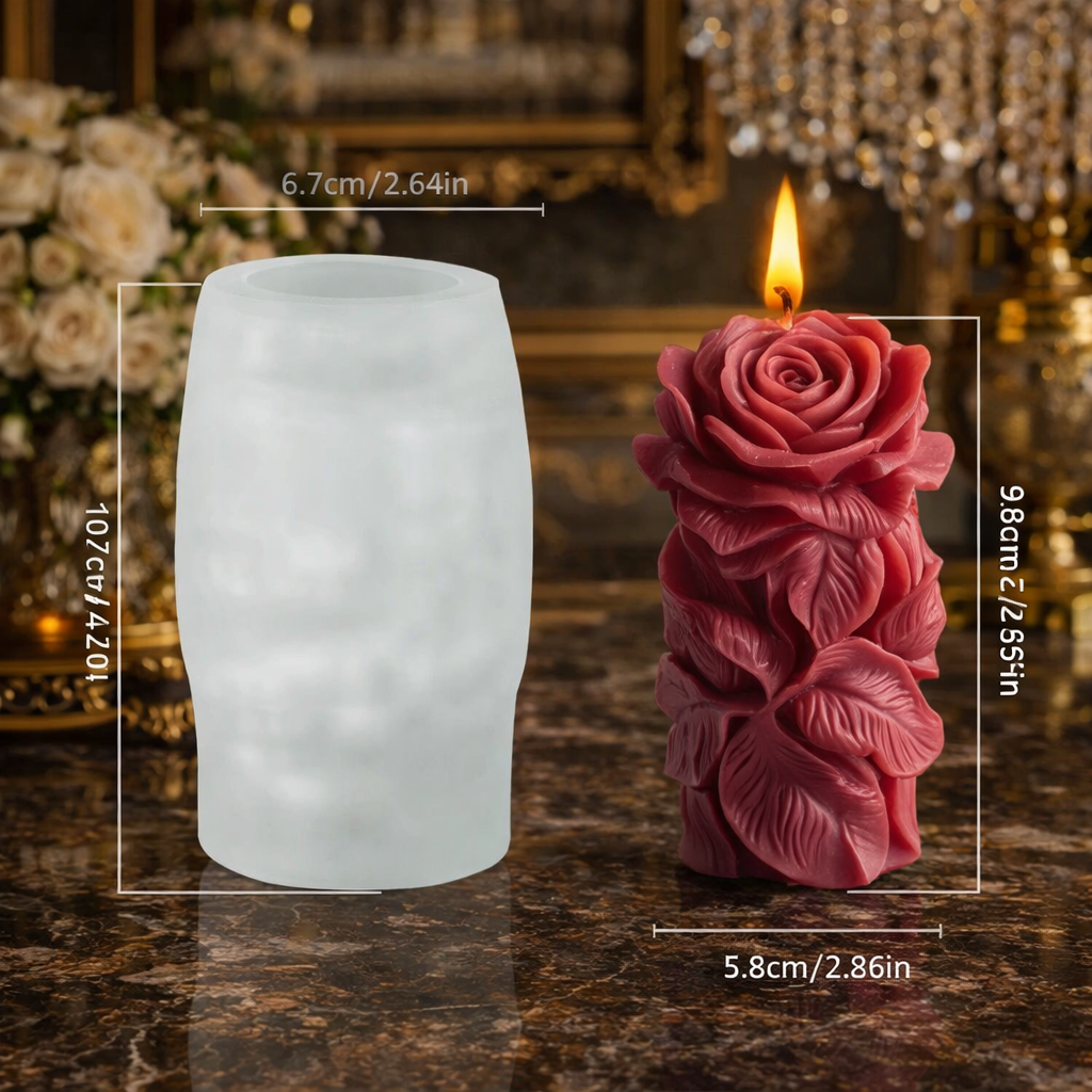 Pillar mould rose mold RS352