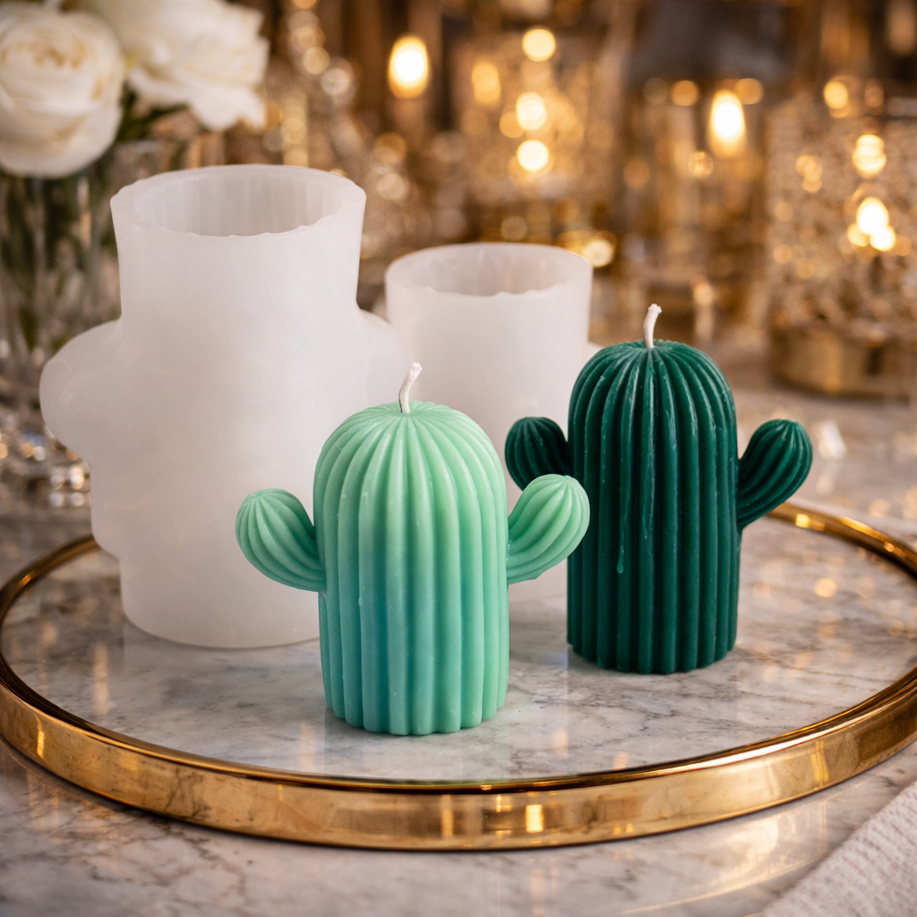 2 pc cactus mold 8.3 cm, 7.4 cm