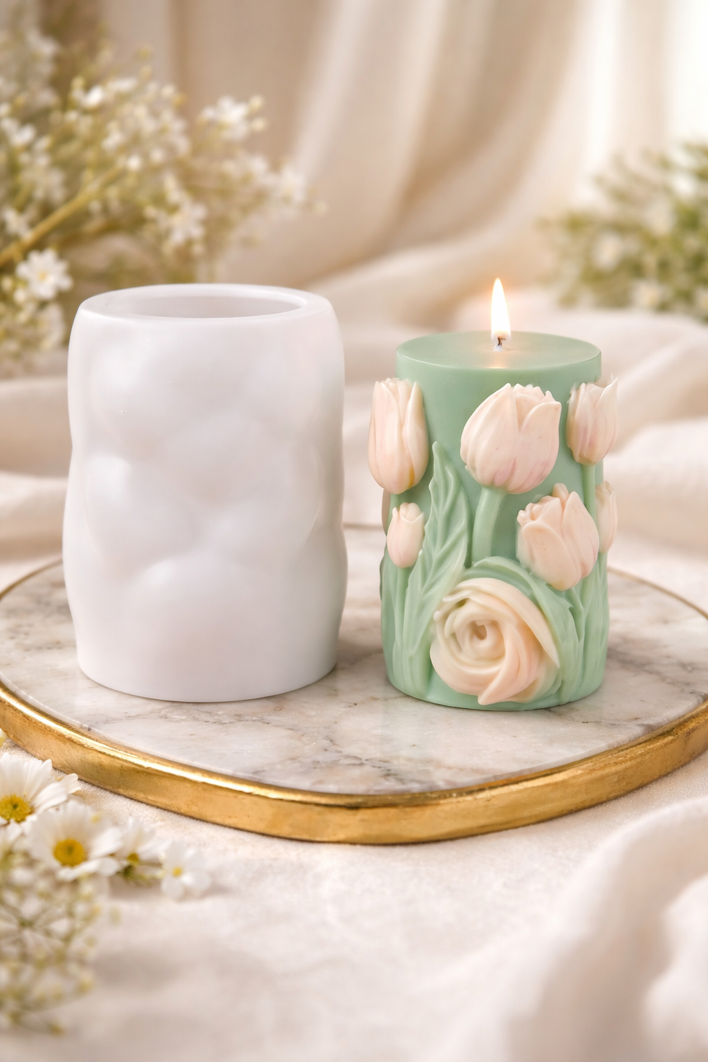 Flower pillar mould  RS255