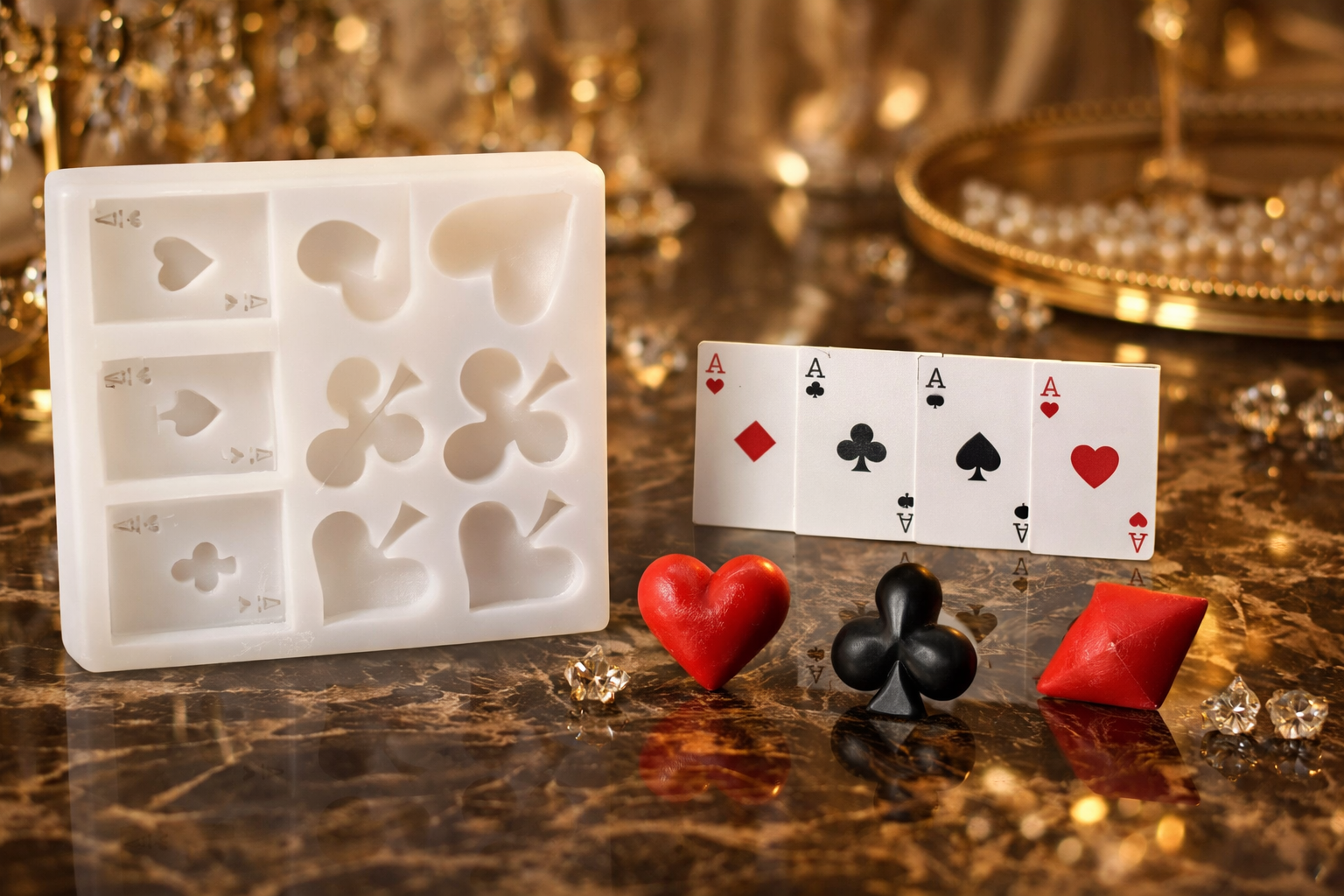Poker candle mould  RKG92