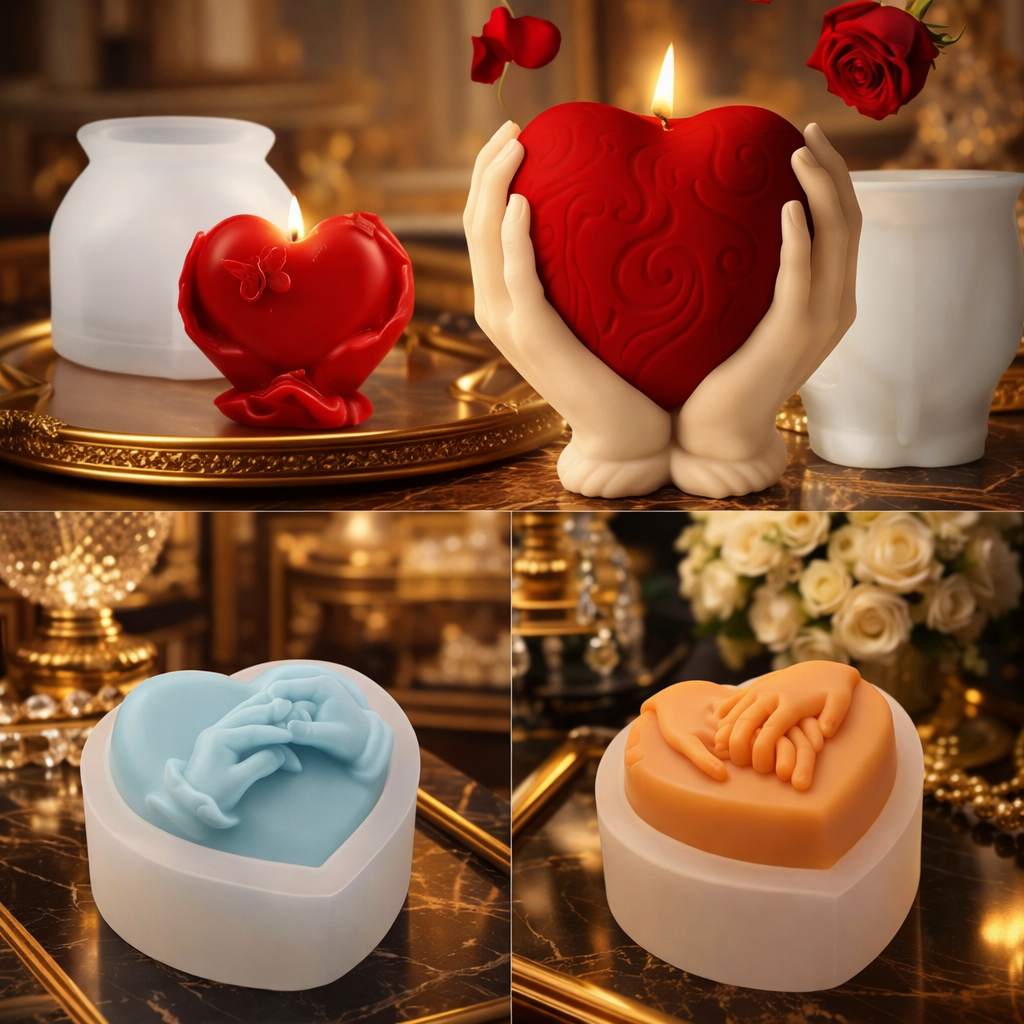 4pc heart mold
