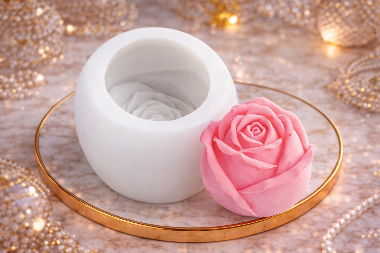 7.7cm rose mold