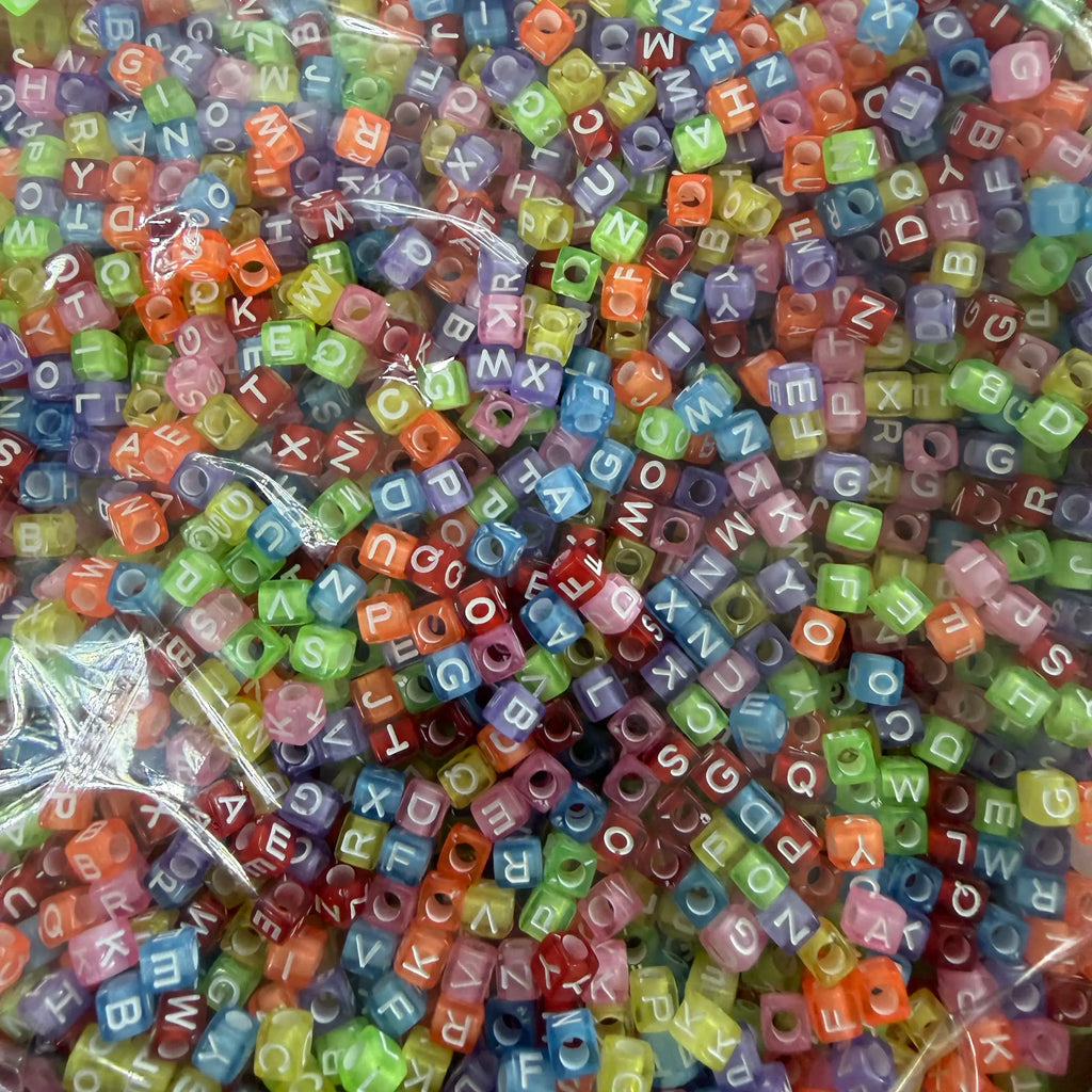 50 grm alphabet beads