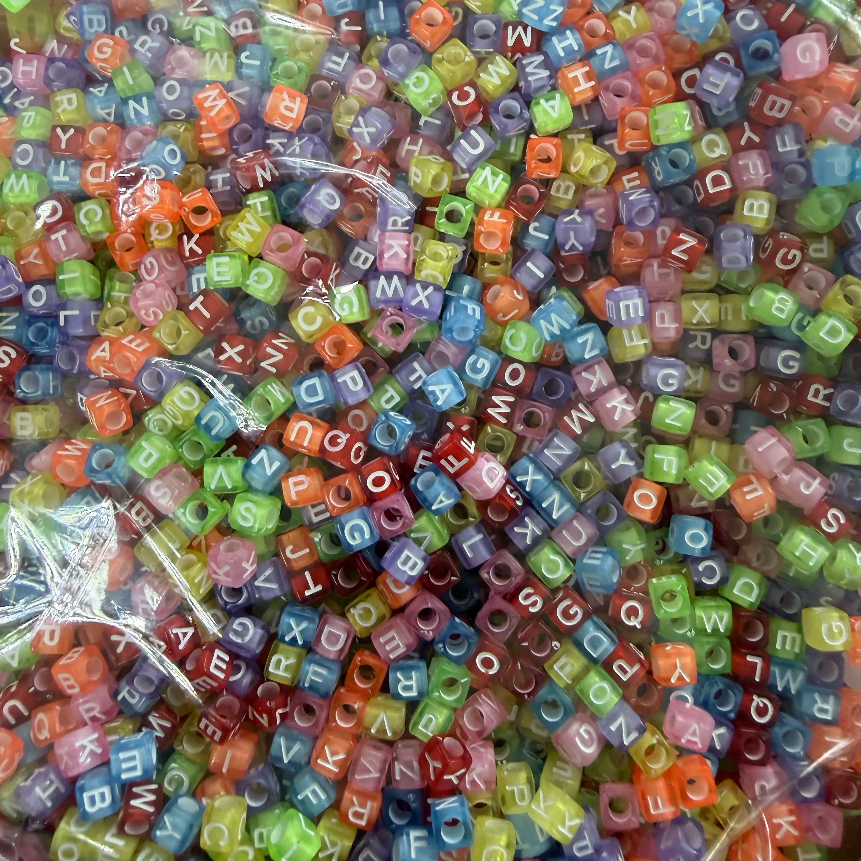 50 grm alphabet beads