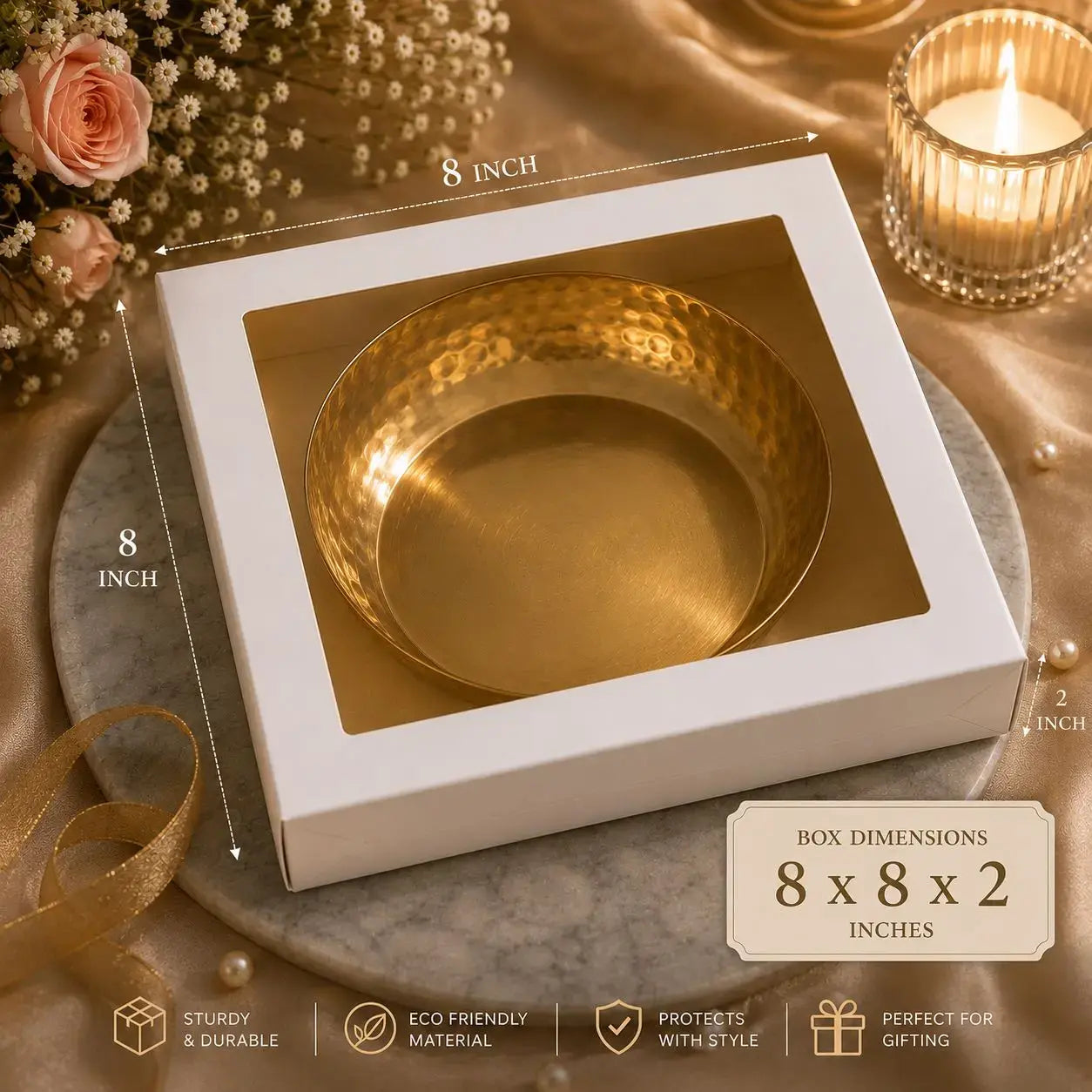 8-8-2 inch box 25 pc
