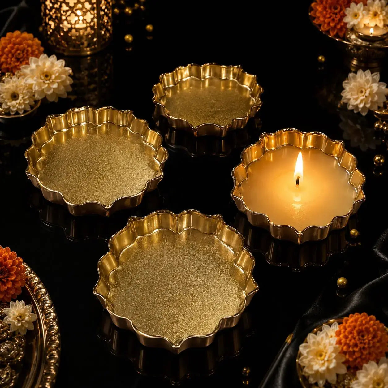 4 pc set Premium urli for candle making 5.5, 4.5,3.5,2.75 inch
