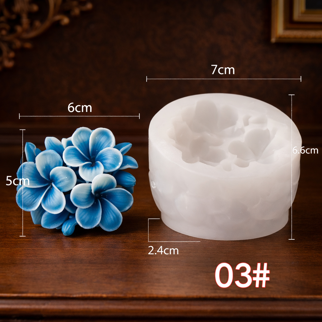 PLUMERIA CANDLE. MOULD  RKG145