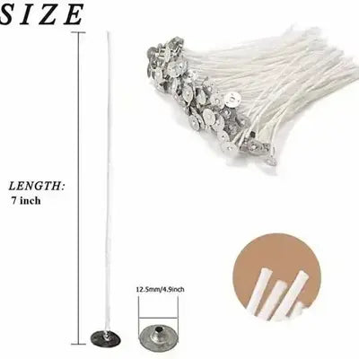 7 inch wick 50 pc