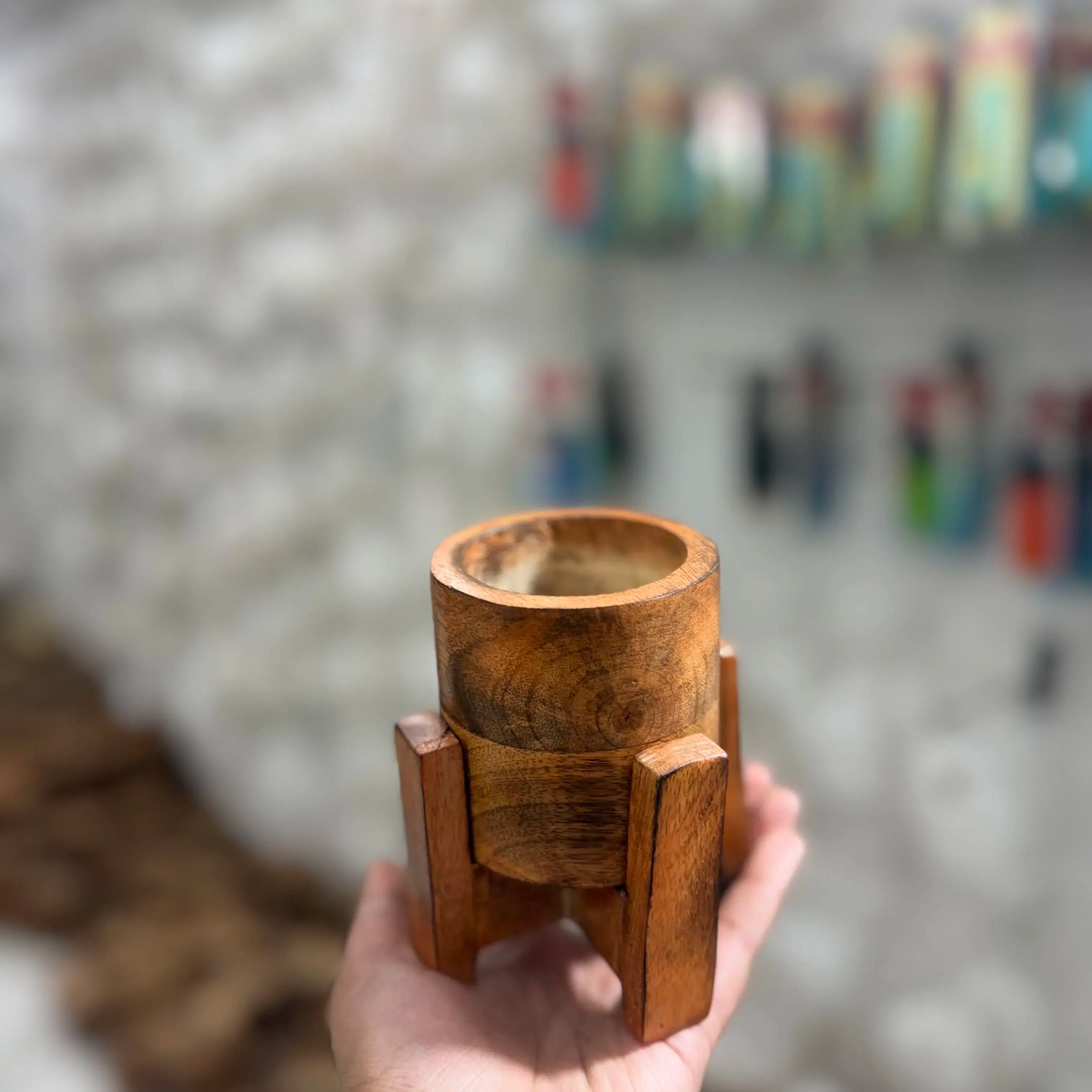 Jar with stand for candle making