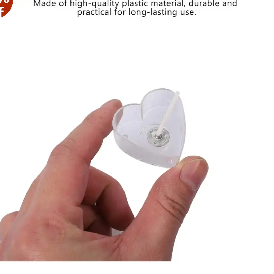 20 heart tea cup with 20 wick