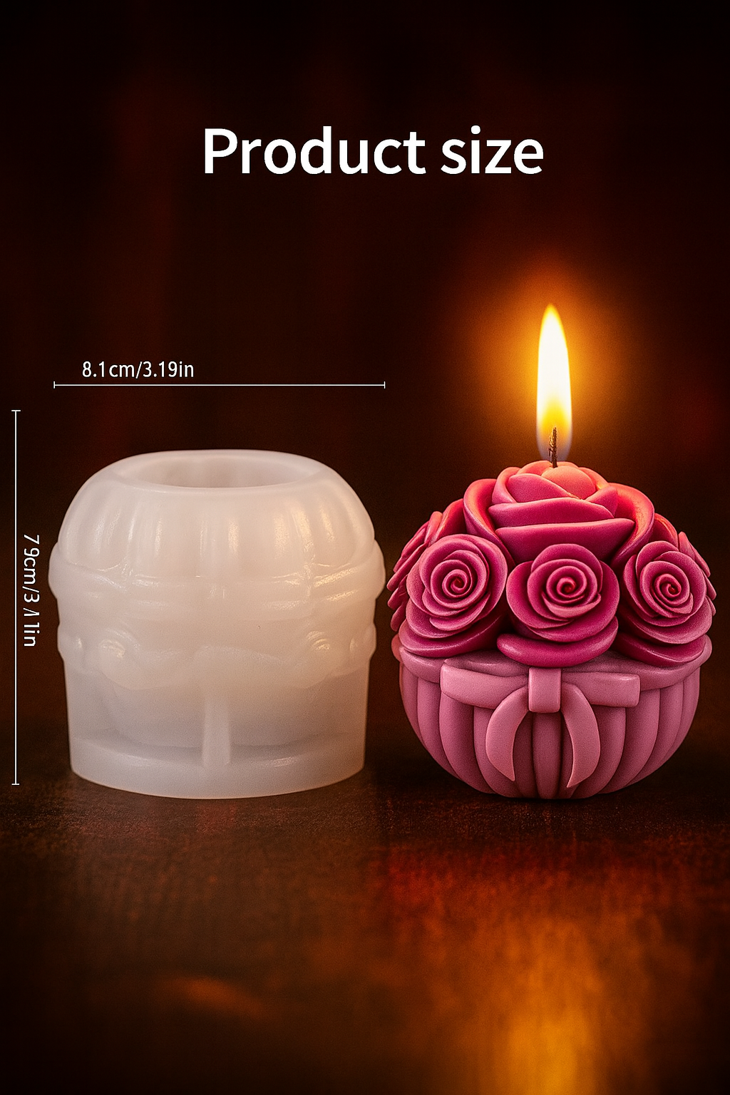 Rose mold aa  RS372