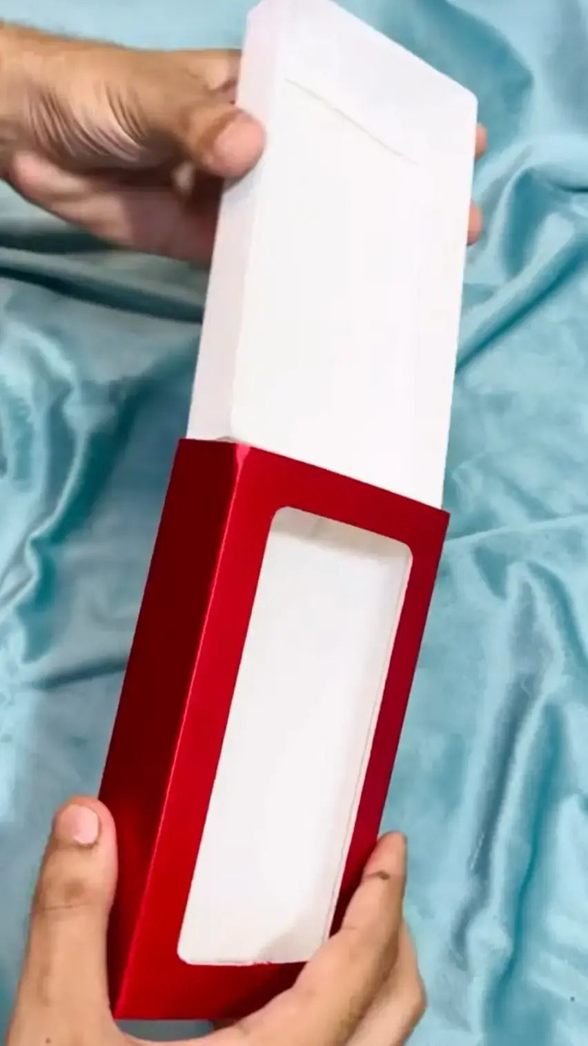 10 pc red satin box 6.5"*3.5"1" inch