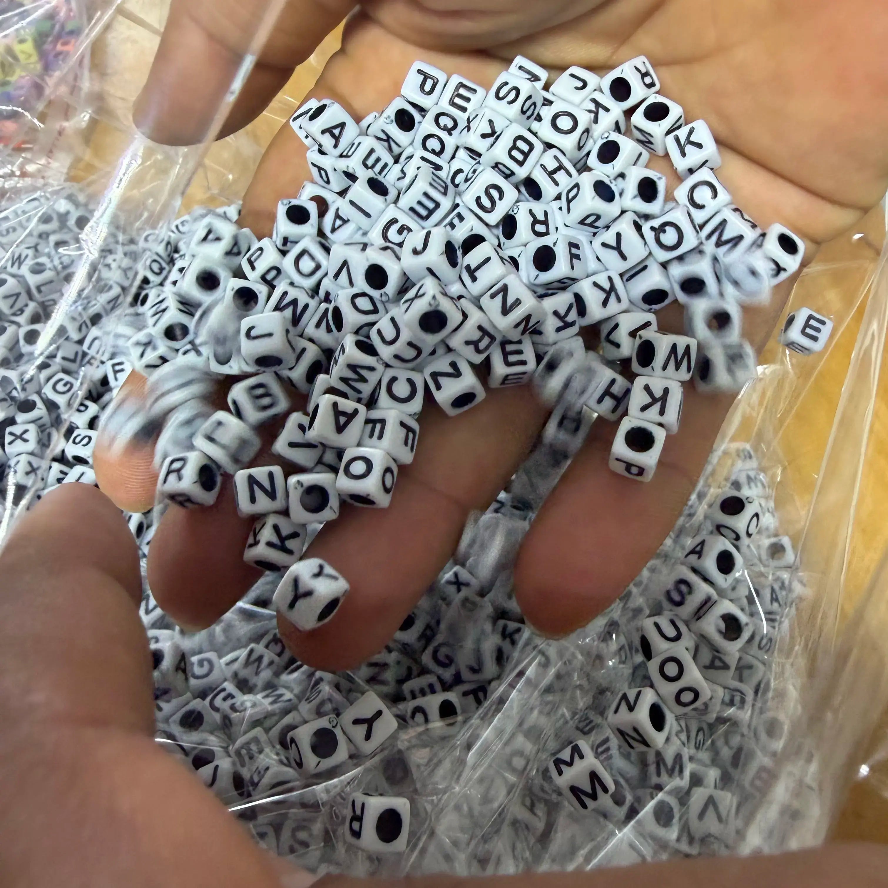 50 grm beads alphabet