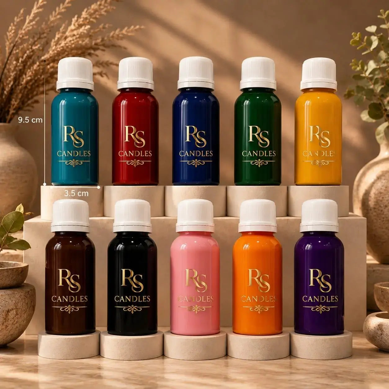60 grm set of 10 pc candle liquid colour