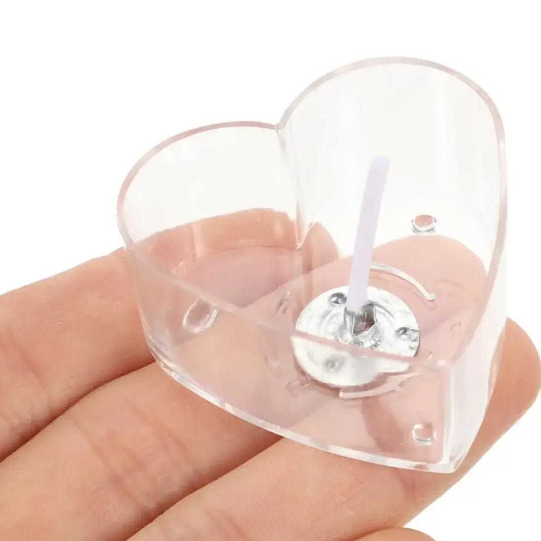 20 heart tea cup with 20 wick