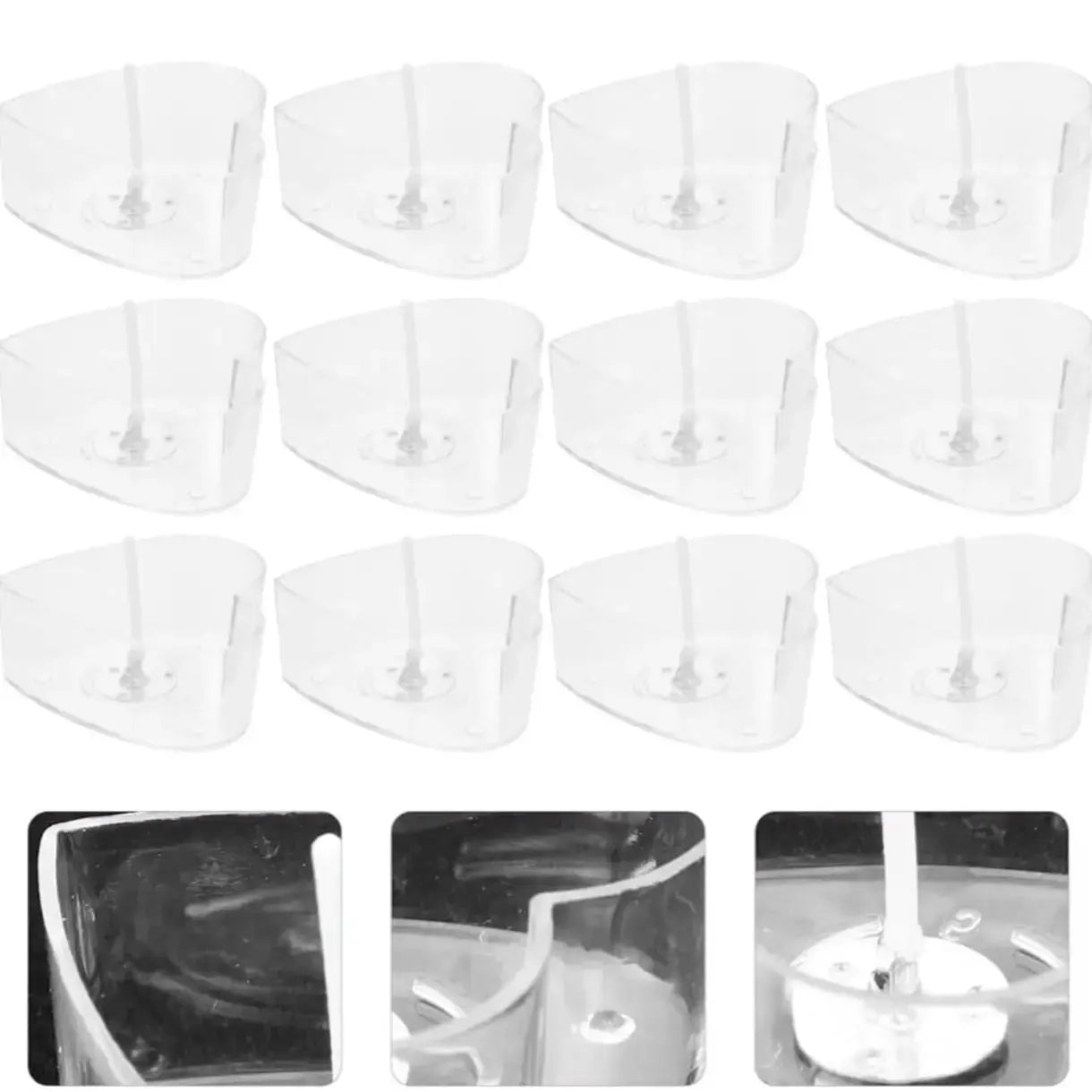 20 heart tea cup with 20 wick