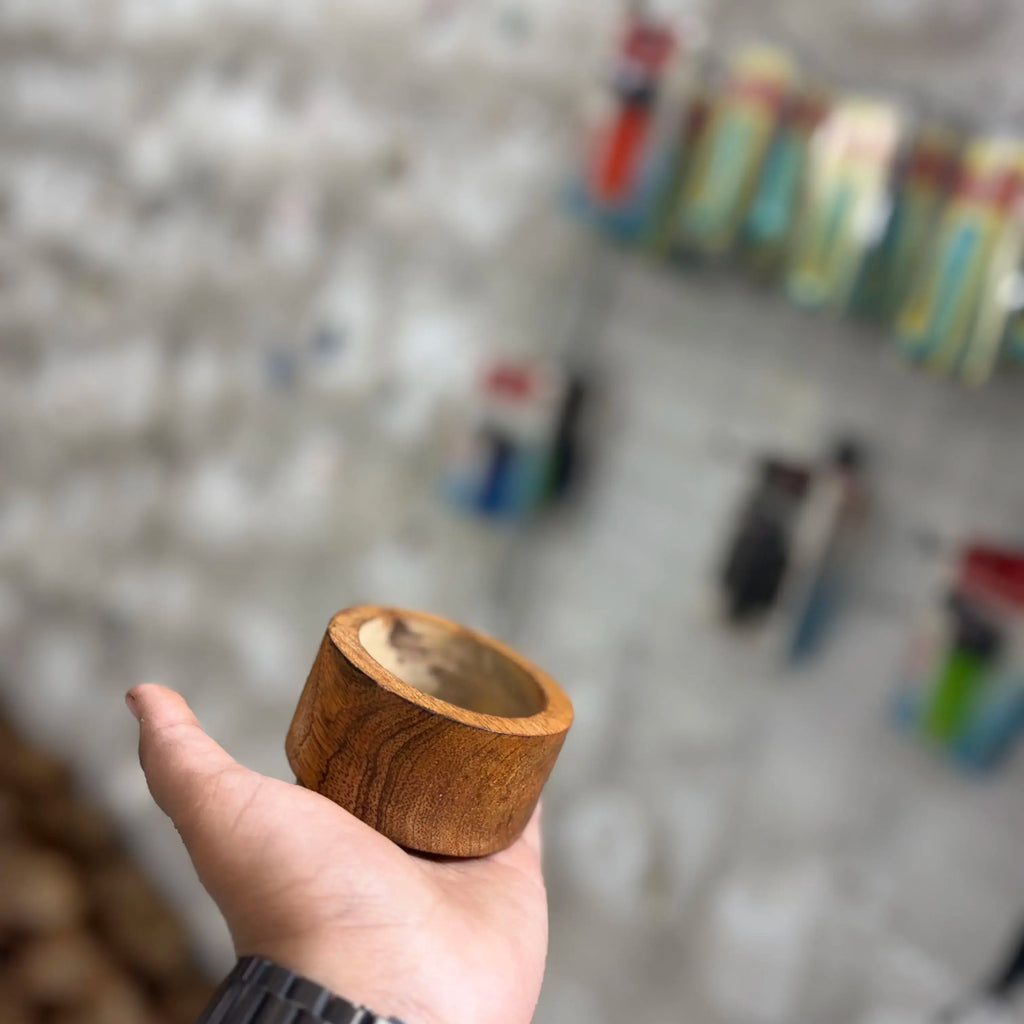 1 pc wooden bowl flat curve for candle making