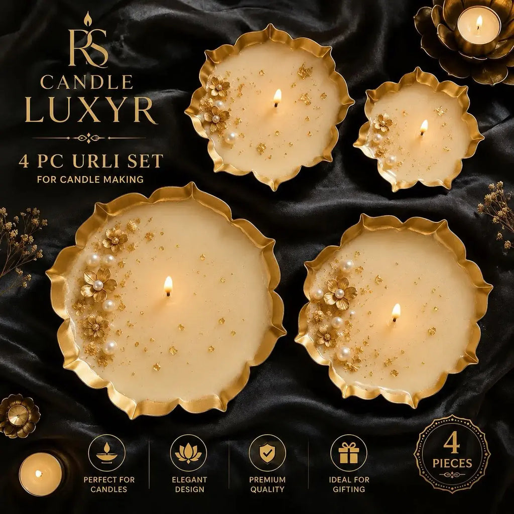 Lotus urli set 3.5”,4.5”,5.5”,6.5”, inch 4 pc