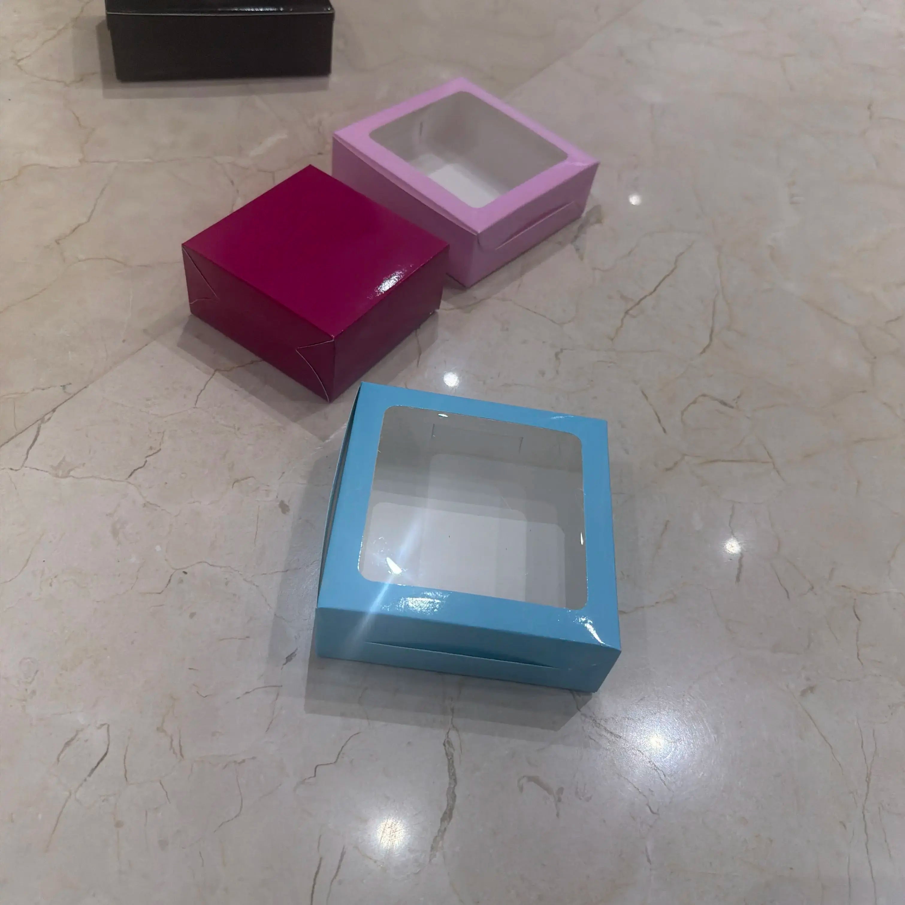 Light blue 4.5-4.5-1.5 inch box 25 pc