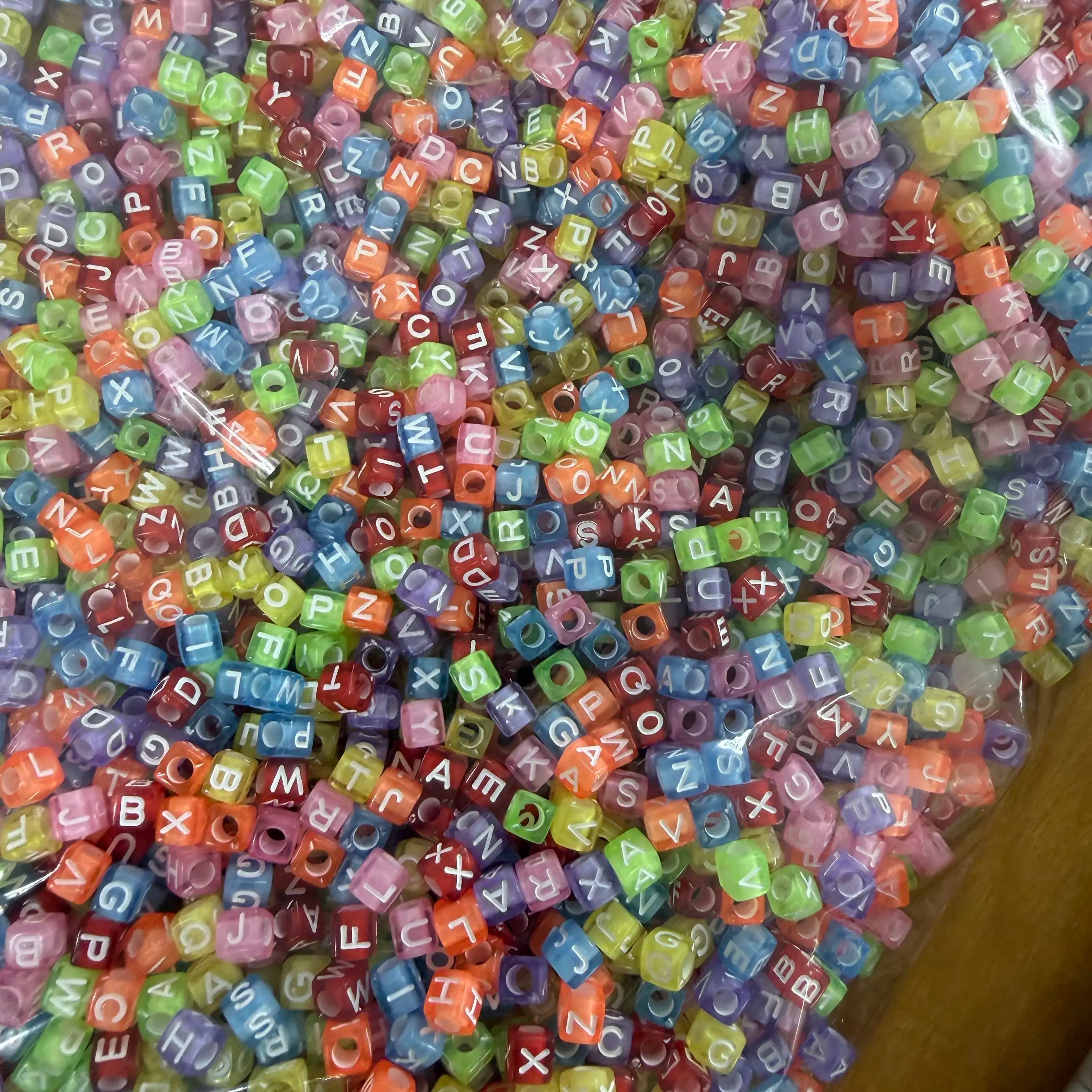 50 grm alphabet beads