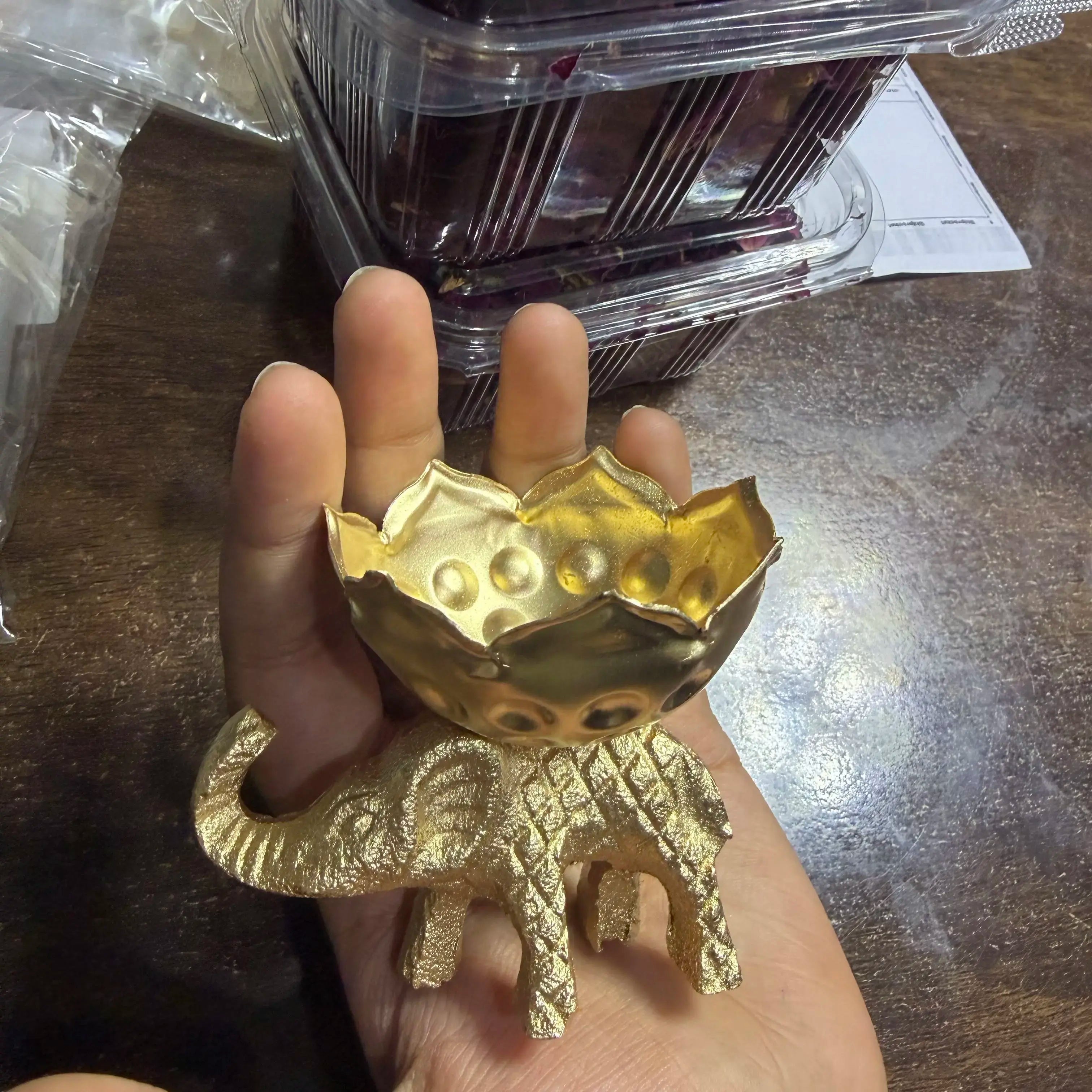 1 pc elephant urli for candle making