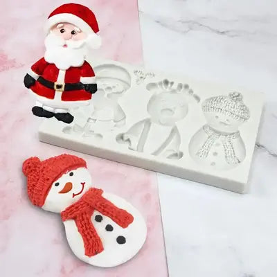 Santa mold jar decoration