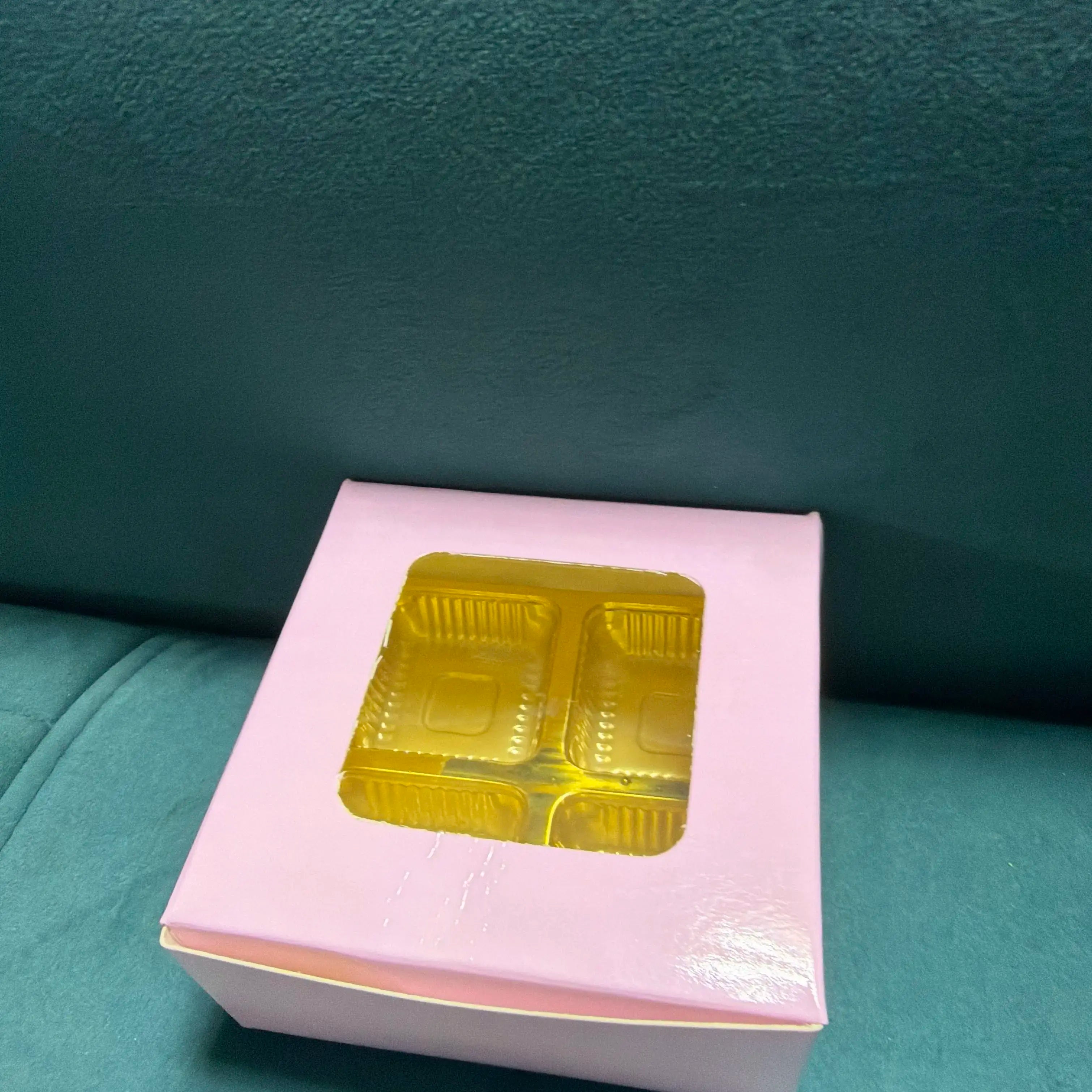 Pink 25 box 4 cavity ladoo box pink