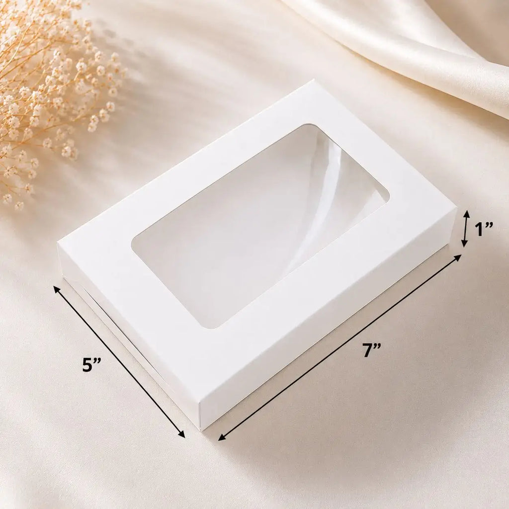25 pc white colour box 5*7*1 inch