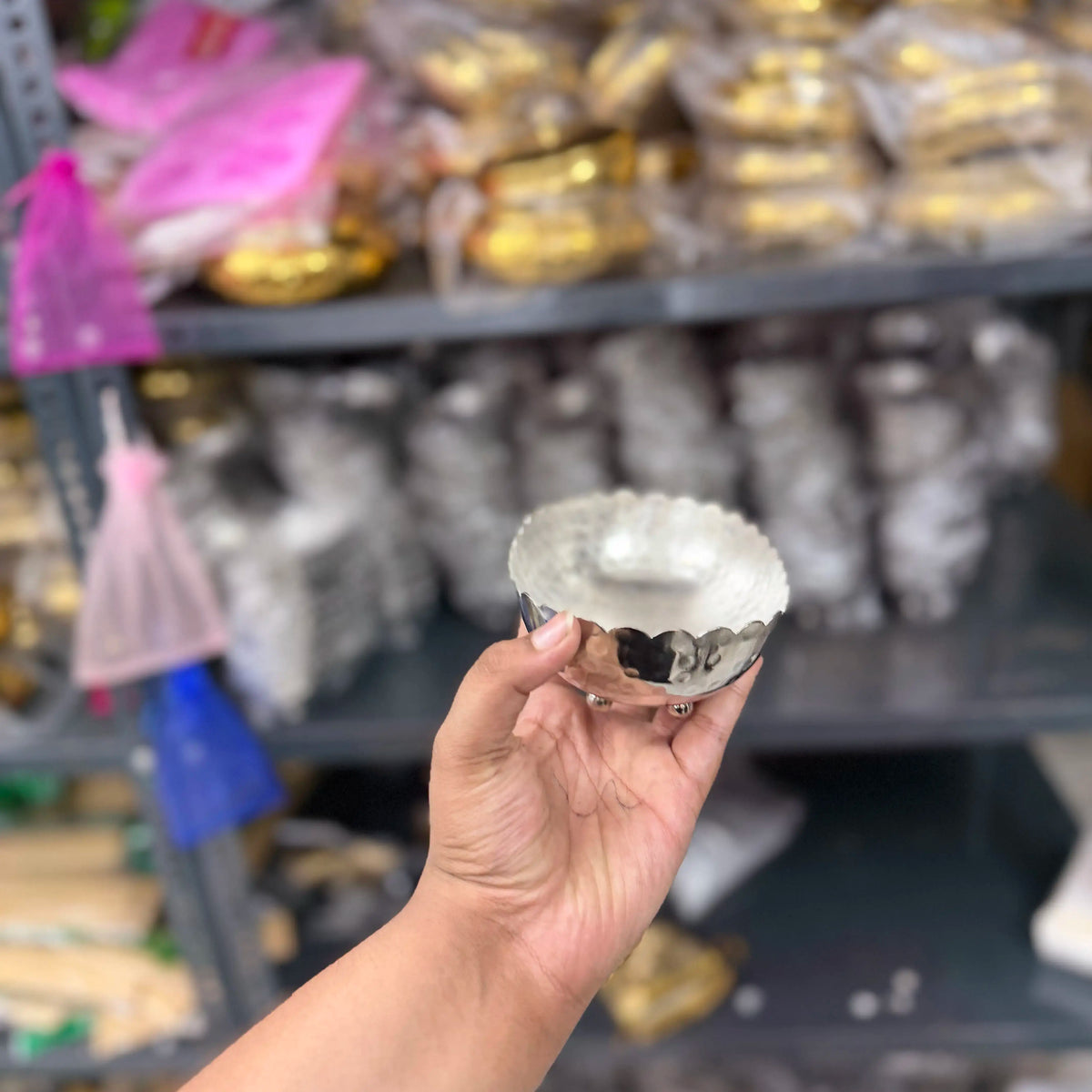 6 inch silver boat