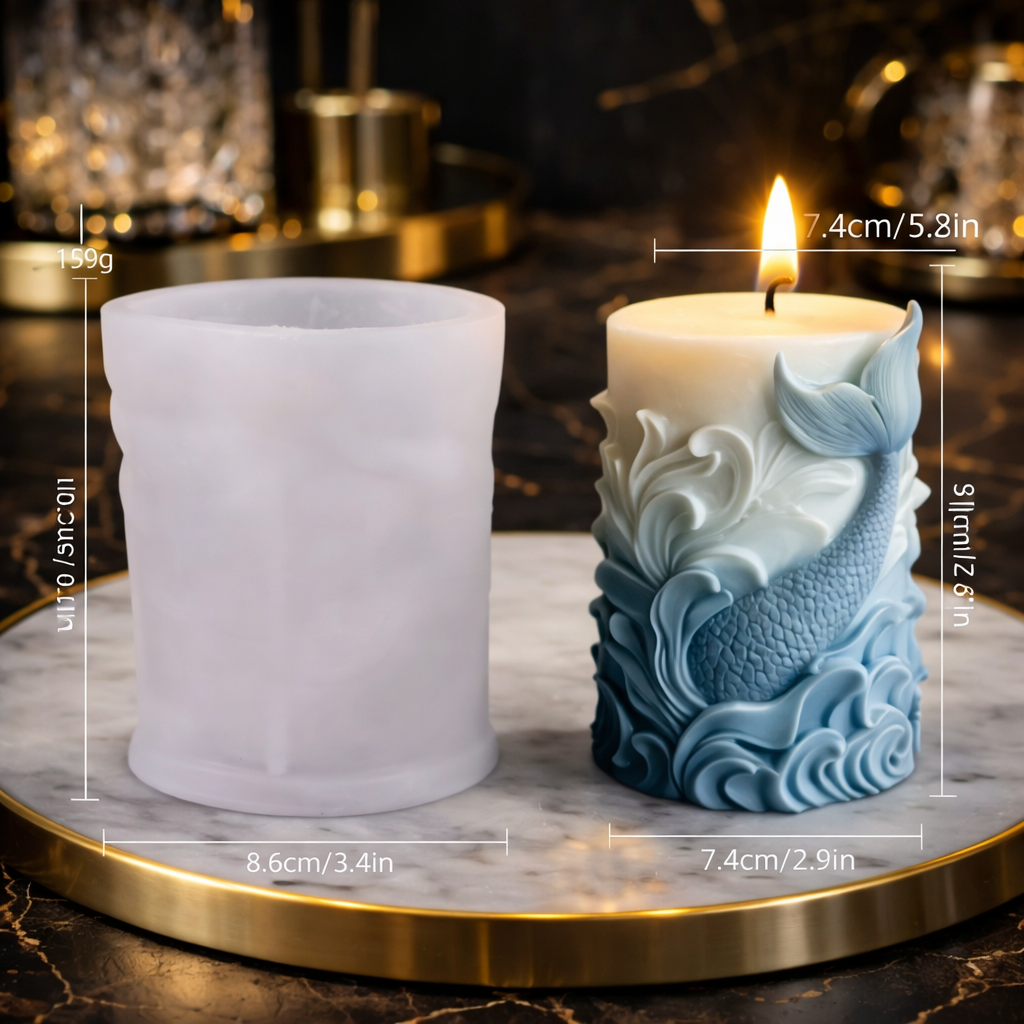 Sea animal pillar mold RS237