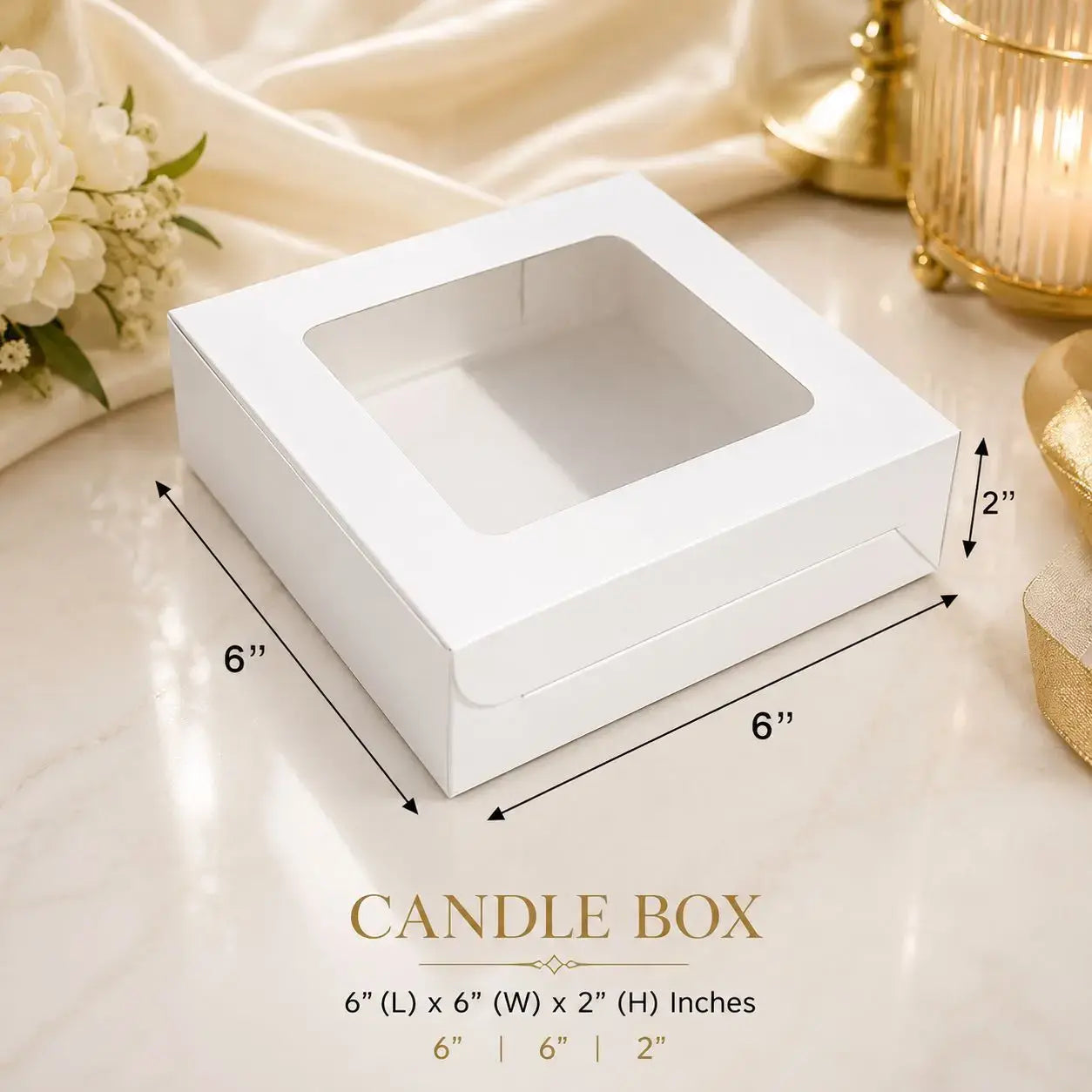 25 box white colour 6-6-2 inch