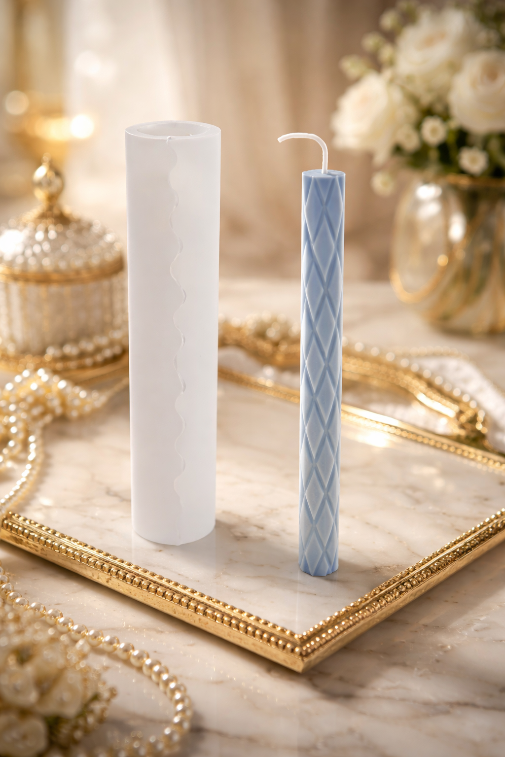 21’’cm *4cm taper candle mold RS381