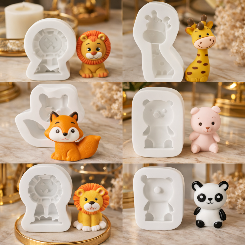2 inch animal mold 6 pc