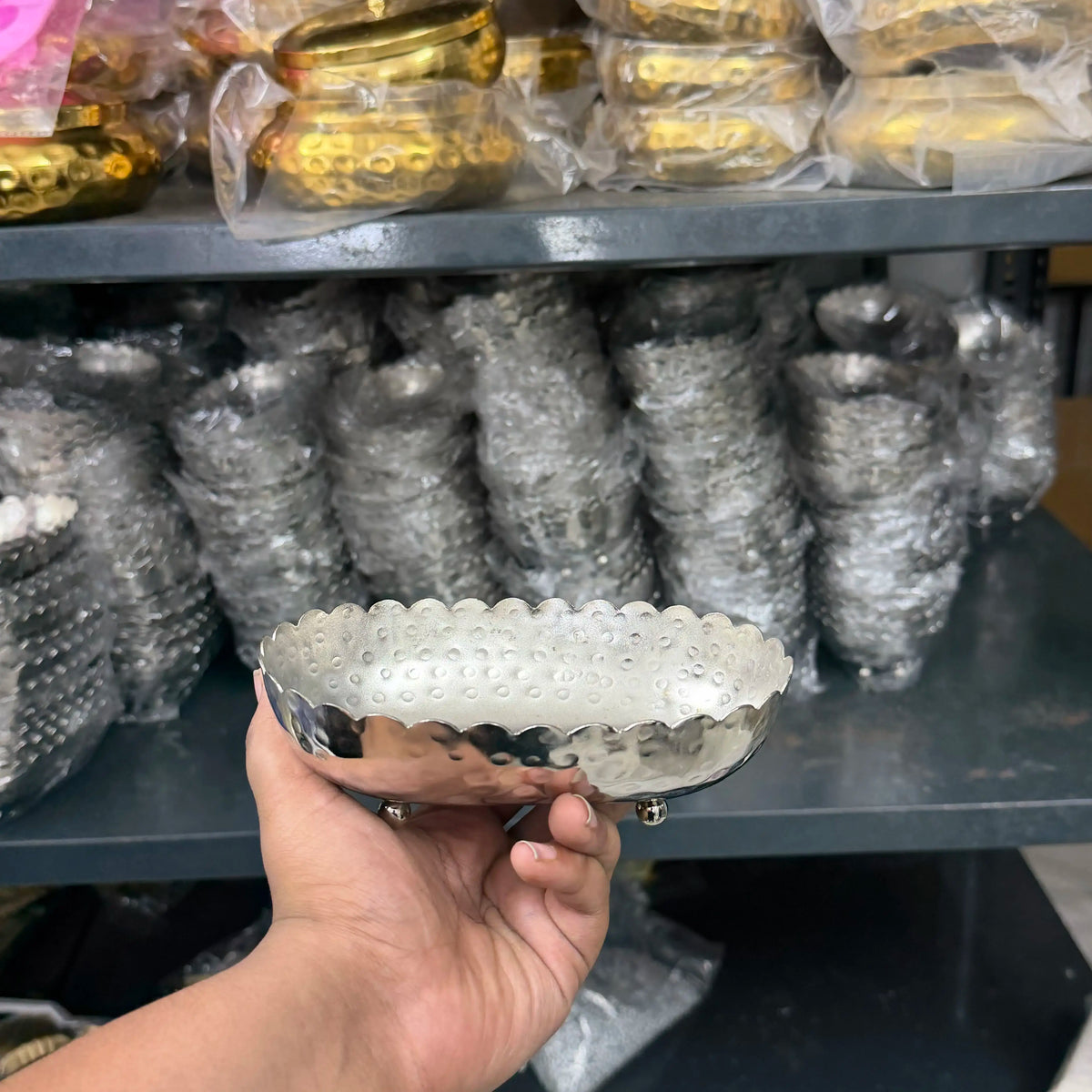 6 inch silver boat