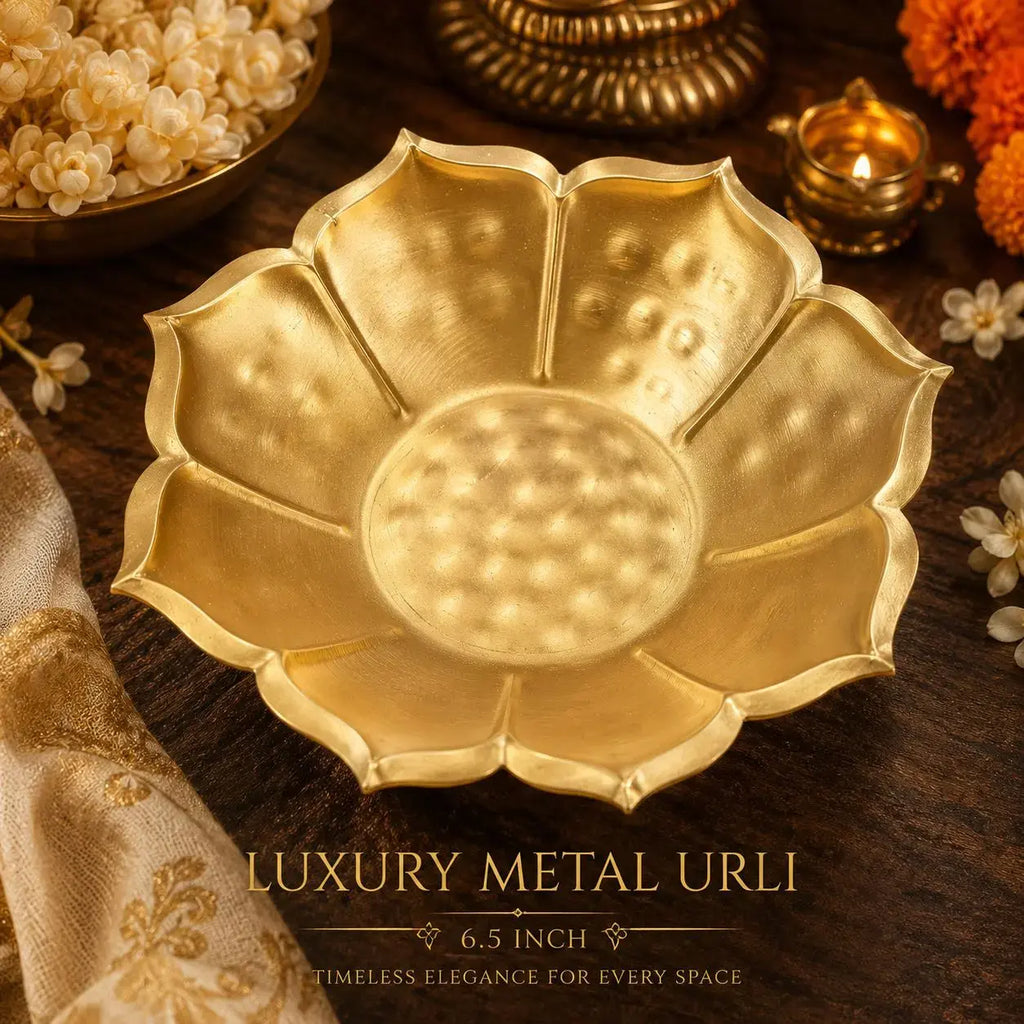 6 inch metal urli for candle making