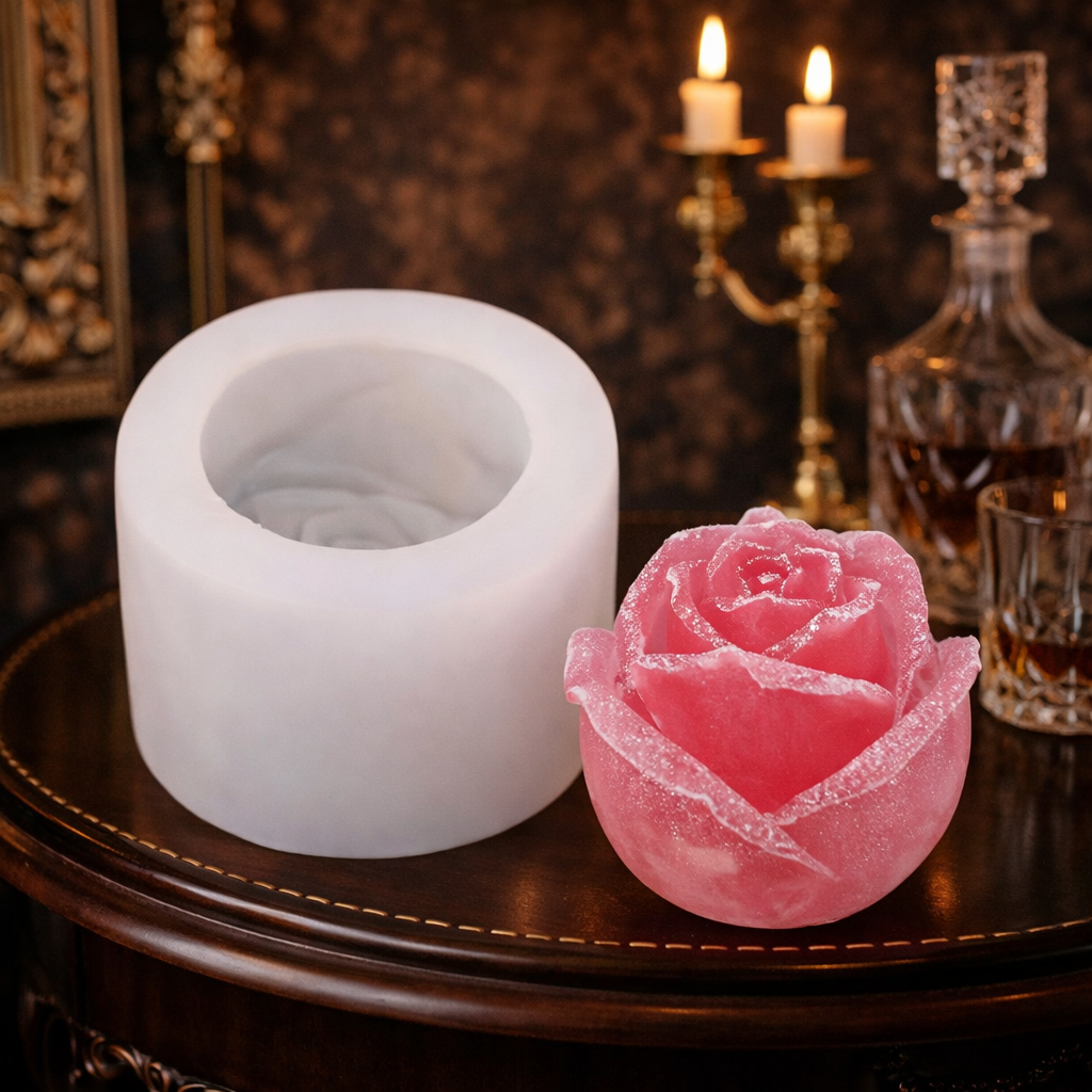 Flower candle mould 7cm