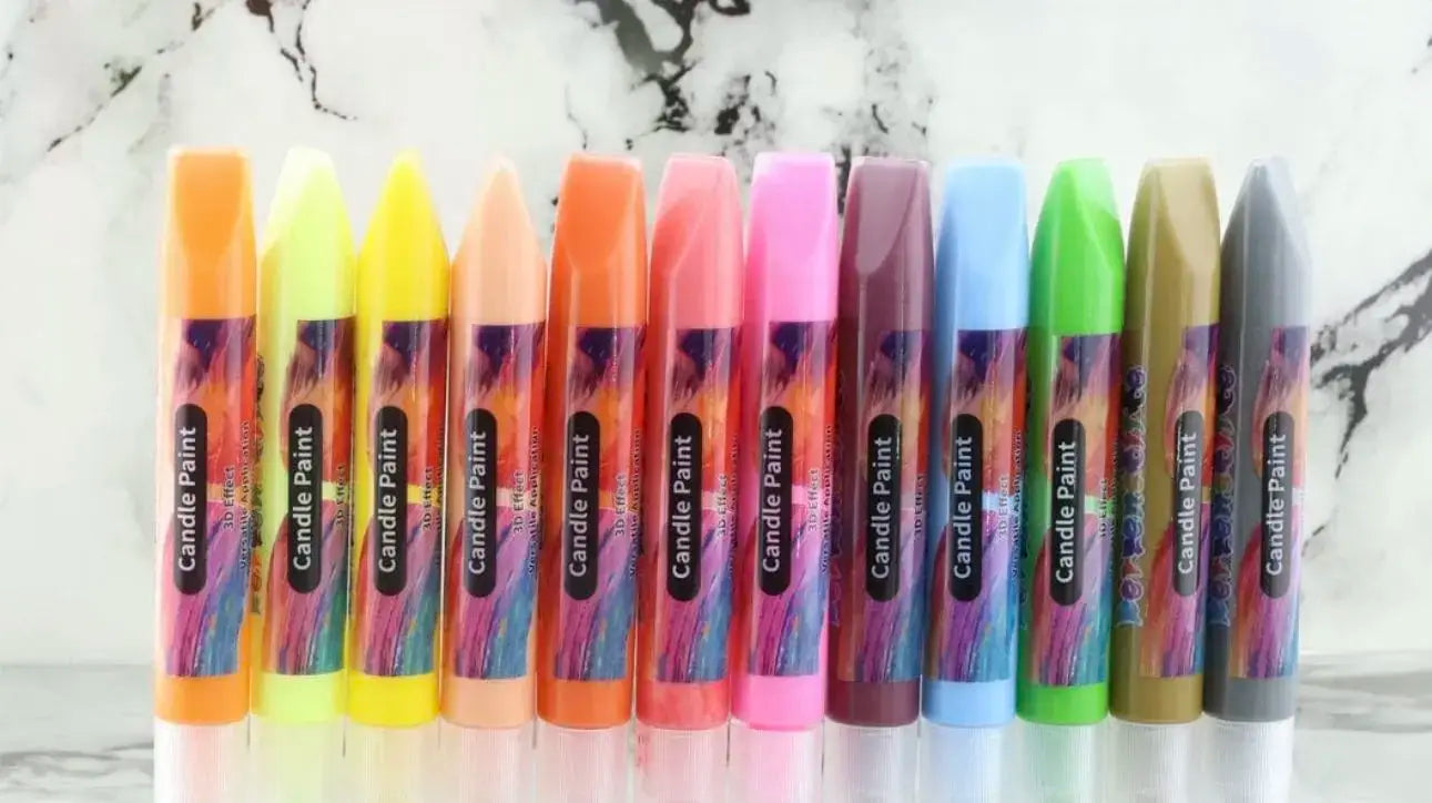 12 colour candle painting set imported