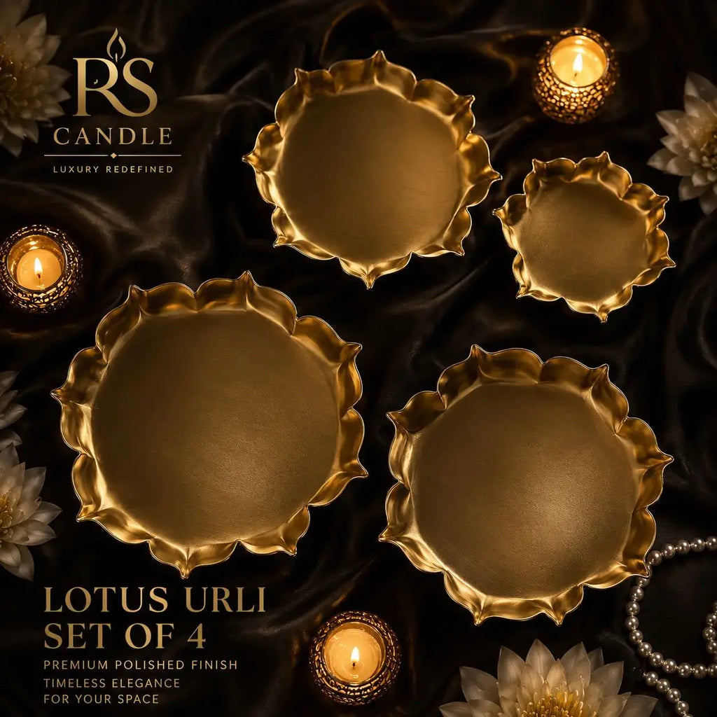 Lotus urli set 3.5”,4.5”,5.5”,6.5”, inch 4 pc